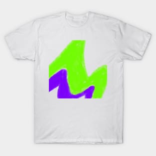 green blue abstract texture watercolor T-Shirt